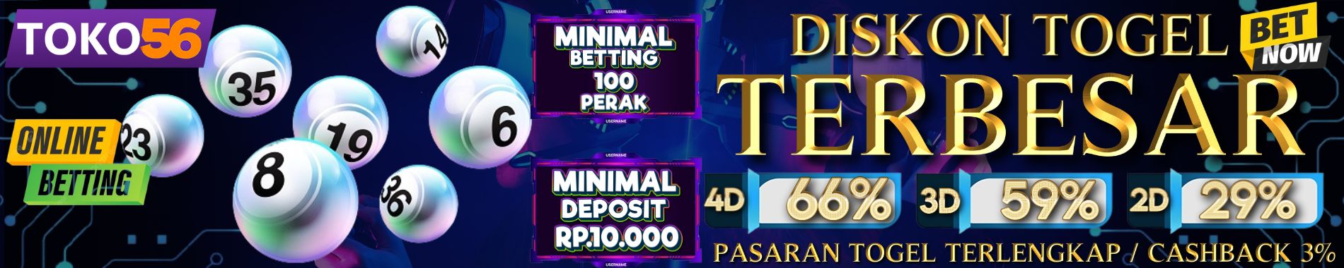 TOGEL ONLINE TOKO56